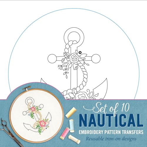 Nautical Embroidery Pattern Transfers von Peter Pauper Press